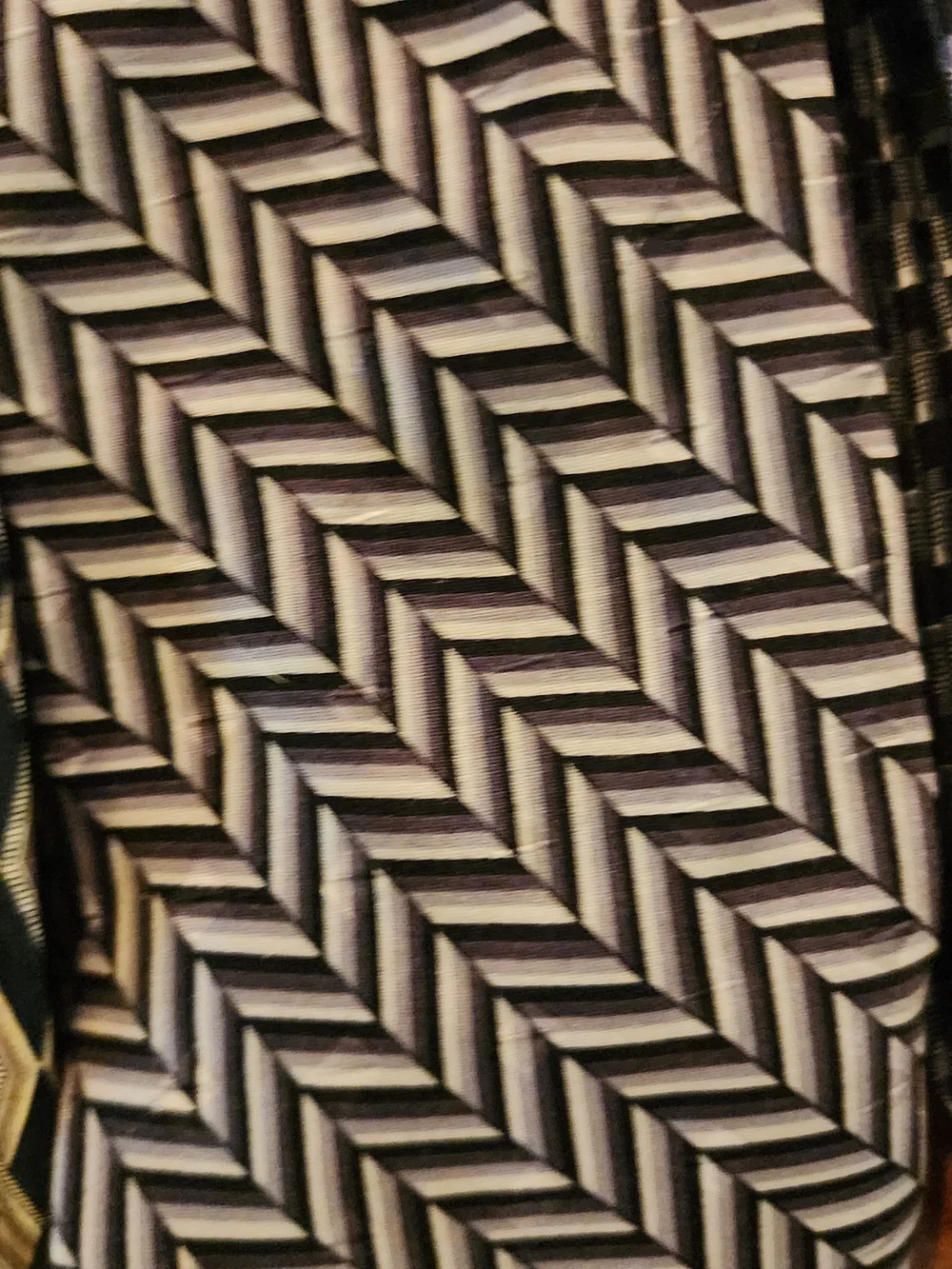 3pc Men’s 100% Silk Tie Lot Honors Puritan Arrow Black Gray Geometric